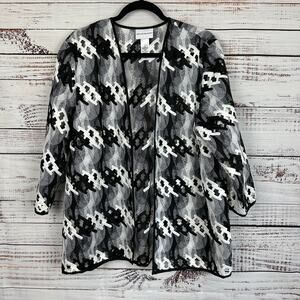 Elegant Black and White Women's Jacket